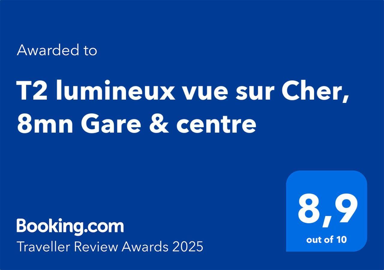 T2 Lumineux Vue Sur Cher, 8Mn Gare & Centre 투르 외부 사진